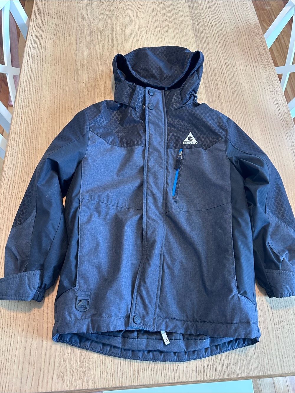 Gerry Weber Kids' Dark Blue Hooded Raincoat with Accent Zip